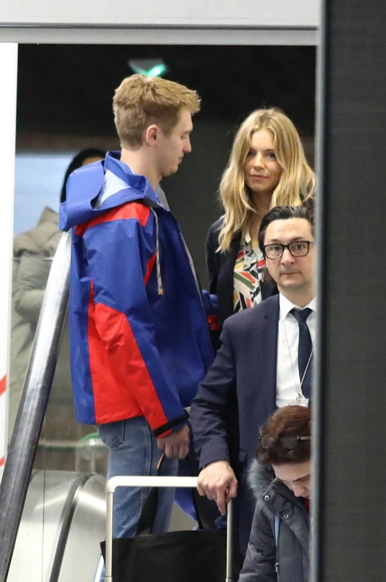 Sienna travels with her boyfriend